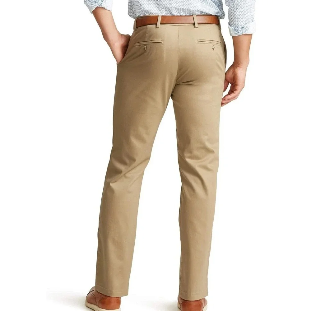 NWT Dockers Signature Khaki Pants Men's 34x32 Tan Cotton Classic Fit